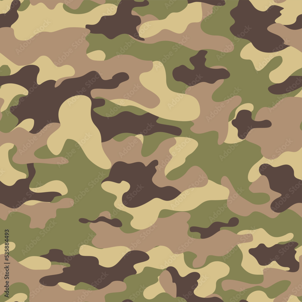 Naklejka premium Light yellow green vector camo, urban texture, classic background.