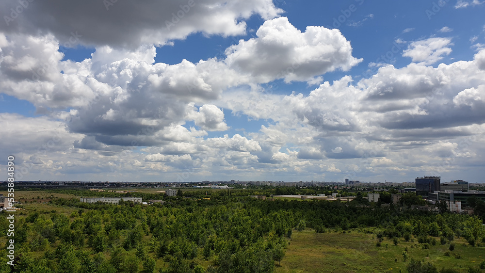 landscape with clouds