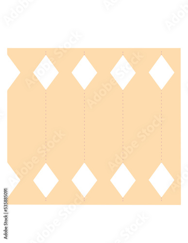 Candy wrap box template SVG Vector