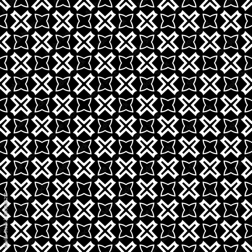 Black and white seamless abstract pattern. Background and backdrop. Grayscale ornamental design. Mosaic ornaments. Vector graphic illustration. EPS10. Black and white seamless abstract pattern. Background and backdrop. Grayscale ornamental design. Mosaic ornaments. Vector graphic illustration. EPS10.
