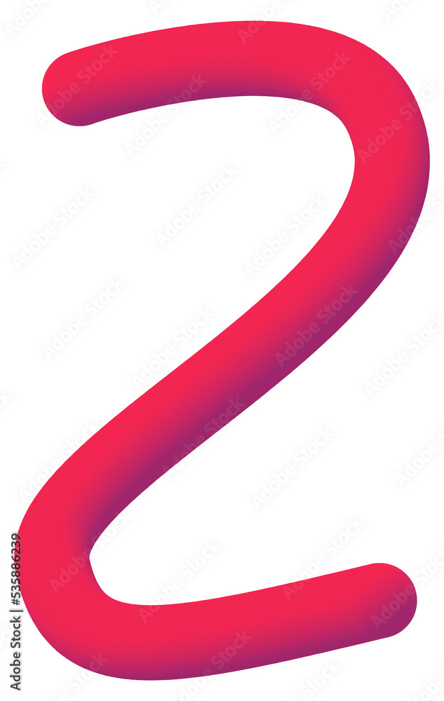 3D Rounded Gradient Z alphabet. 3D Rounded Gradient Z alphabet.