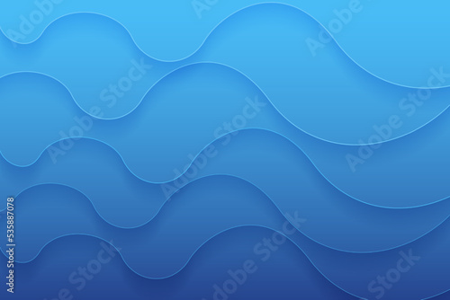 Abstract wavy blue gradient background