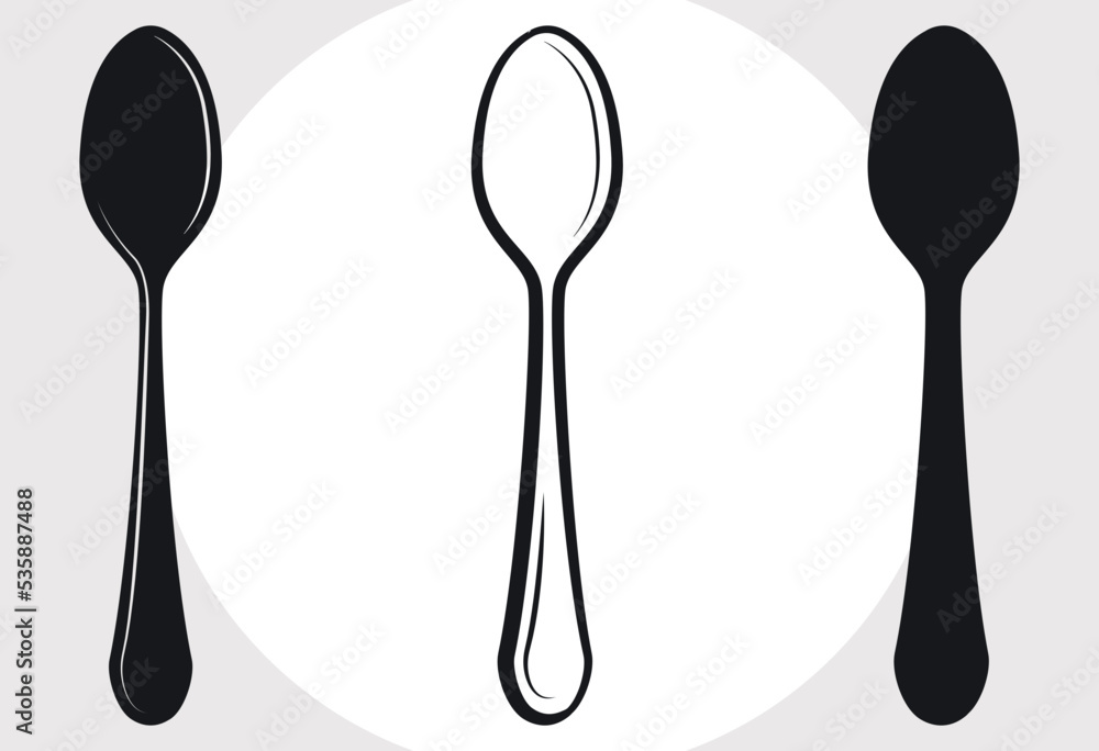 Cutlery Set Svg, Spoon Knife Fork Set Svg, Spoon Svg, Knife Svg, Fork