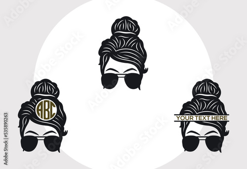 
Messy Hair Bun SVG Monogram, Messy Bun Svg, Hair Bun With Sunglasses Svg, Messy Bun Face Svg, Girl Svg,
Mom Svg, Pretty Svg, Hairstylist Svg, Hair Bun Svg, Princess Svg,