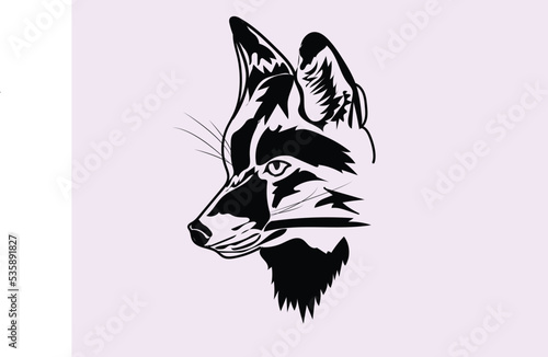 wolf / fox head vector