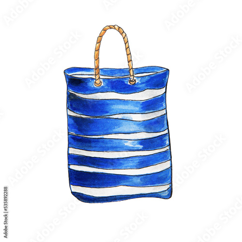 Fotografia, Obraz blue shopping bag