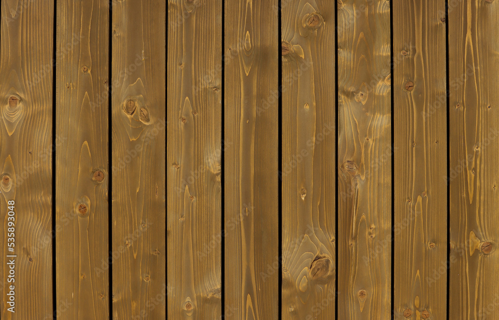 Fototapeta premium dark brown wood plank wall texture background.