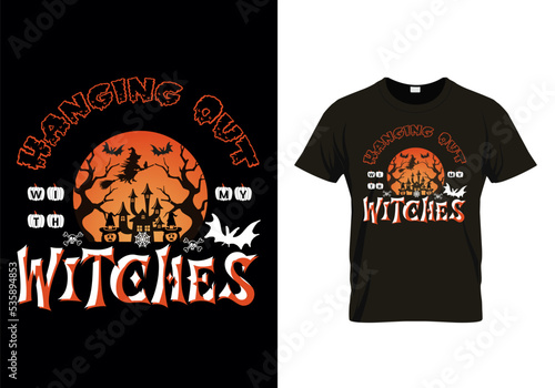 Hanging Out With My Witches T-shirt SVG File