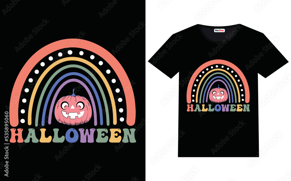 Fototapeta premium Funny halloween t shirt design