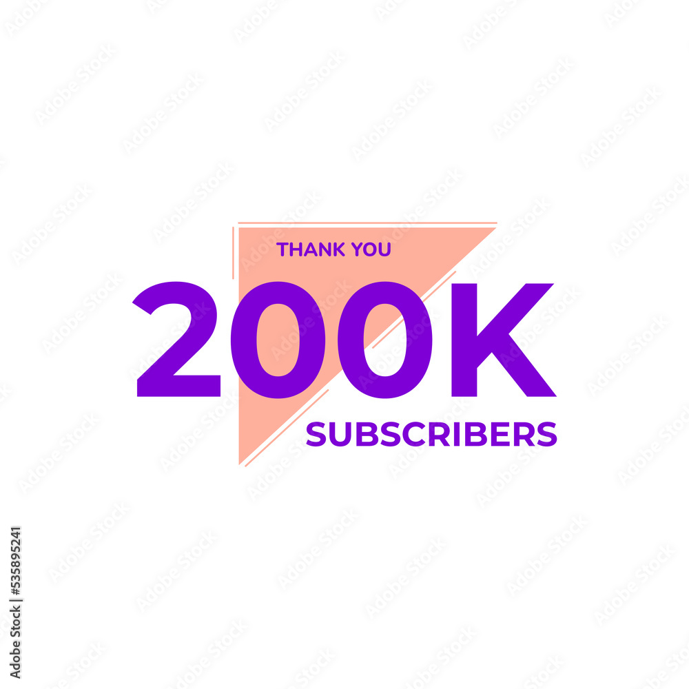 THANK YOU 200K FOLLOWERS CELEBRATION ICON TEMPLATE DESIGN VECTOR GOOD FOR SOCIAL MEDIA, CARD , POSTER THANK YOU 200K FOLLOWERS CELEBRATION ICON TEMPLATE DESIGN VECTOR GOOD FOR SOCIAL MEDIA, CARD , POSTER