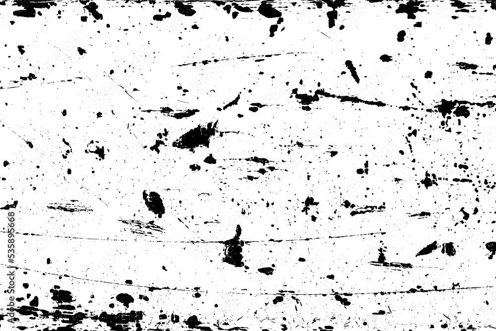 Distressed black texture. Dark grainy texture on white background. Dust overlay textured. Grain noise particles. Rusted white effect. Grunge design elements. Vector illustration, EPS 10. Distressed black texture. Dark grainy texture on white background. Dust overlay textured. Grain noise particles. Rusted white effect. Grunge design elements. Vector illustration, EPS 10.