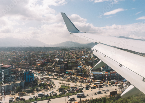 Kathmandu view from the plane 