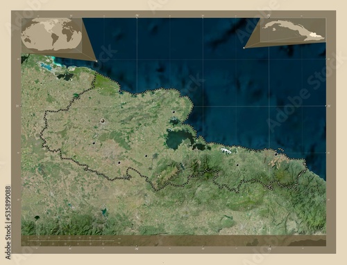 Holguin, Cuba. High-res satellite. Major cities photo