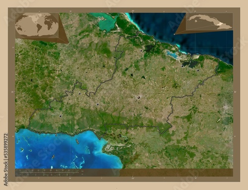 Las Tunas, Cuba. Low-res satellite. Major cities photo