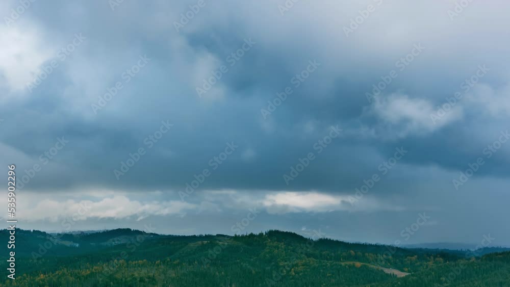 Cloudy autumn sky. Timelapse. Cloudy autumn sky. Timelapse.
