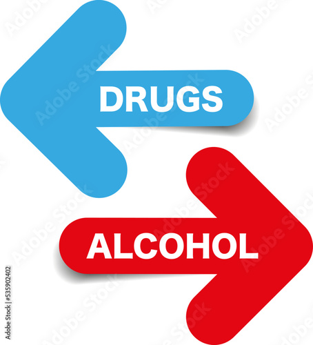 Two arrows drugs and alcohol