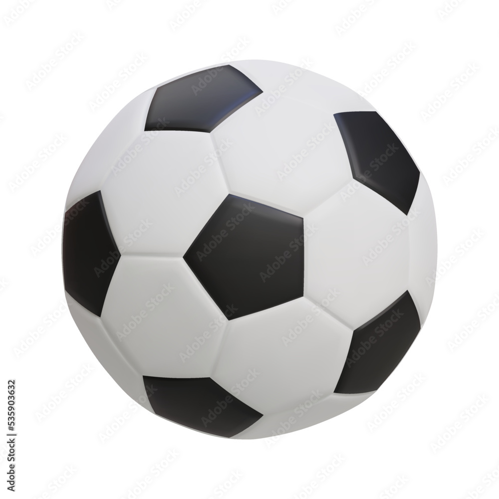 3d realistic soccer ball or football ball icon. Vector illustration isolated on white background 3d realistic soccer ball or football ball icon. Vector illustration isolated on white background