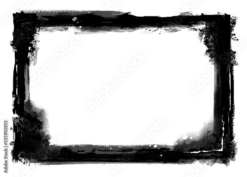 An illustration of Grunge Photo Edge Frame 8