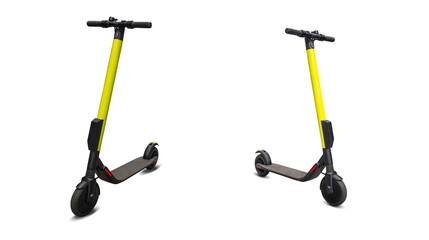 Bilder mit Rahmen Roller Urbaner Elektroroller in der Stadt  © Maksym