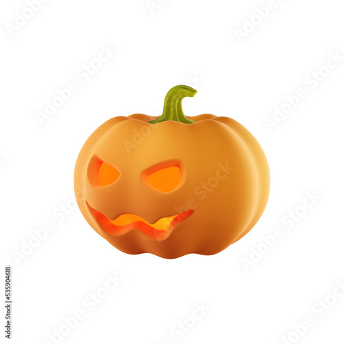 Halloween pumpkin with lighting inside