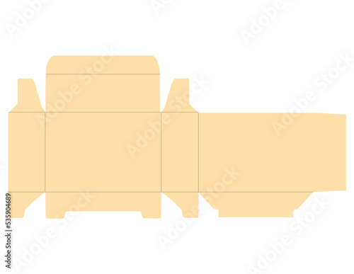 Rectangular Box Template, Wedding Box Vector File