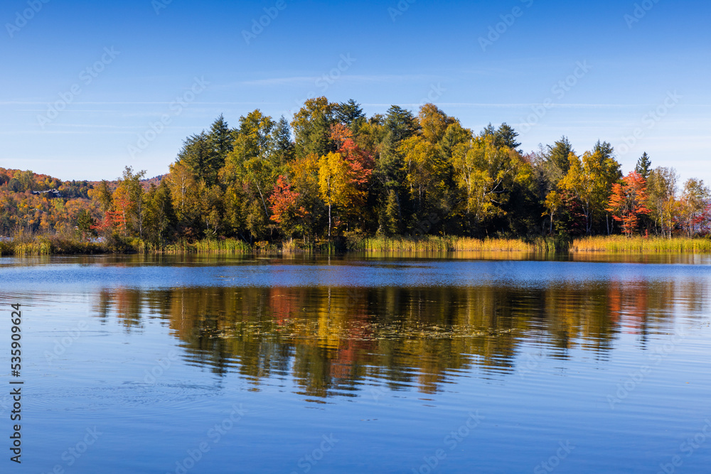 Spectacular autumn in Mont Tremblant, Quebec, Canada