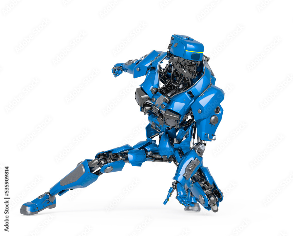 master robot you are crouched in white background master robot you are crouched in white background