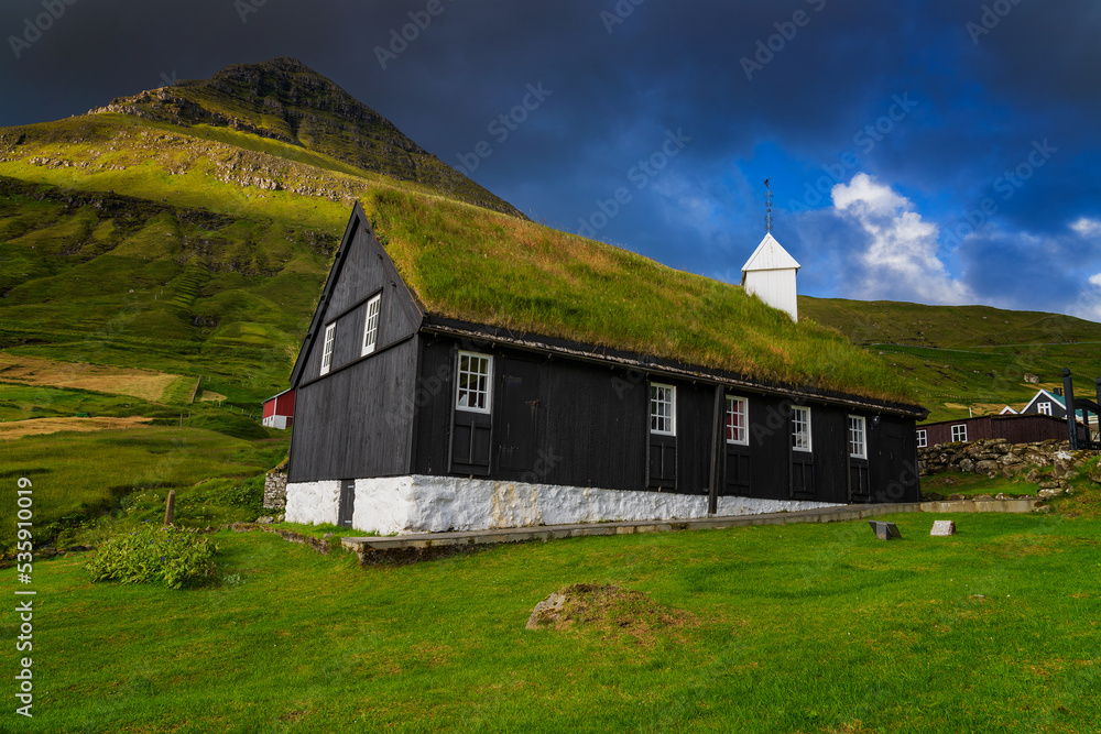 Funningur is a village on the Faroe Islands. It is located on the northwest coast of Eysturoy 