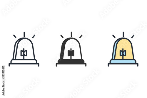 alarm icons symbol vector elements for infographic web