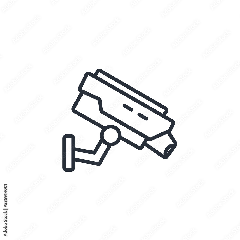 surveillance camera icons  symbol vector elements for infographic web