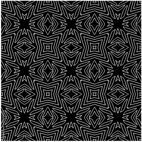 monochrome seamless pattern,black and white color.Repeating geometric tiles from stripe elements. black ornament. Repeating geometric tiles from striped elements.