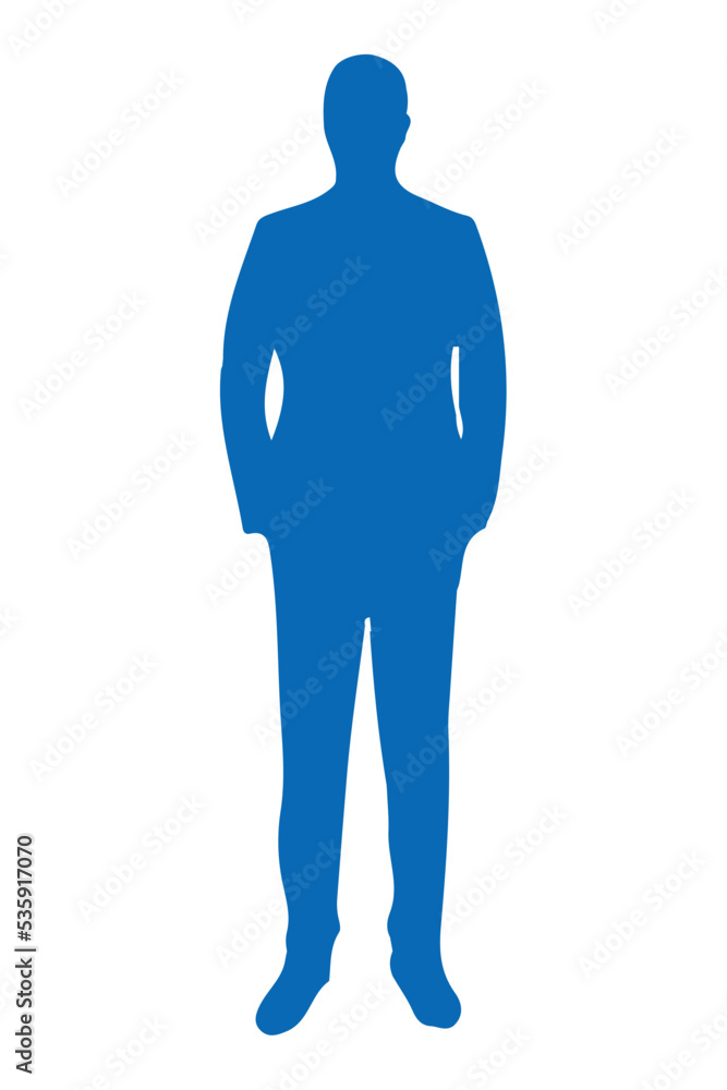 elegant businessman standing silhouette elegant businessman standing silhouette