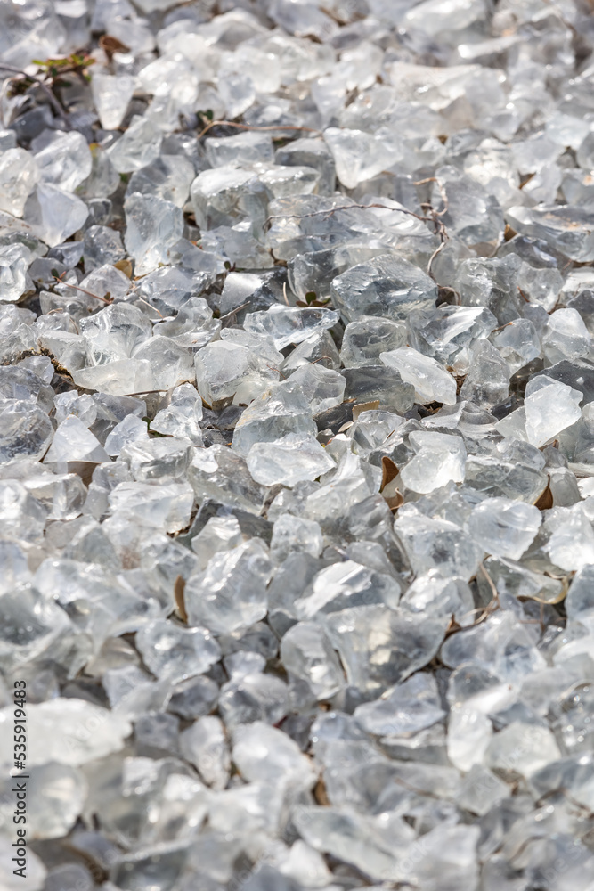 custom made wallpaper toronto digitalBackground from a transparent glass stone. Artificial turf. Pieces of glass. Pure crystal quartz