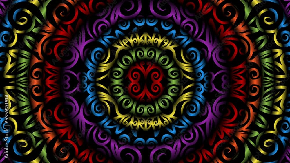 Beautiful colour gradient art pattern of indonesian traditional batik dayak ornament for commercial ads Beautiful colour gradient art pattern of indonesian traditional batik dayak ornament for commercial ads