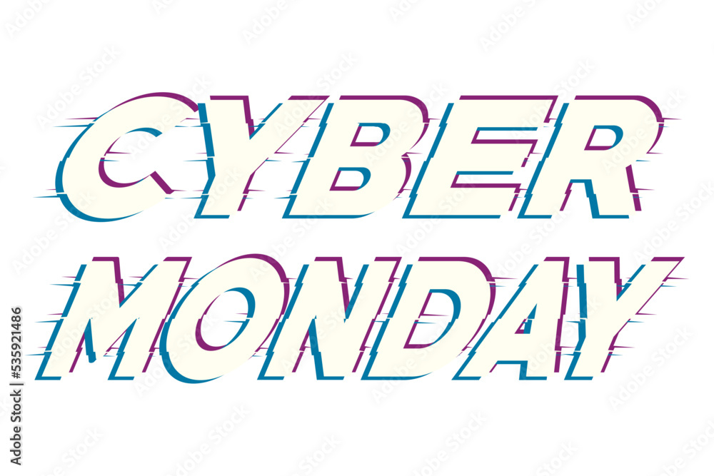 cyber monday lettering card cyber monday lettering card