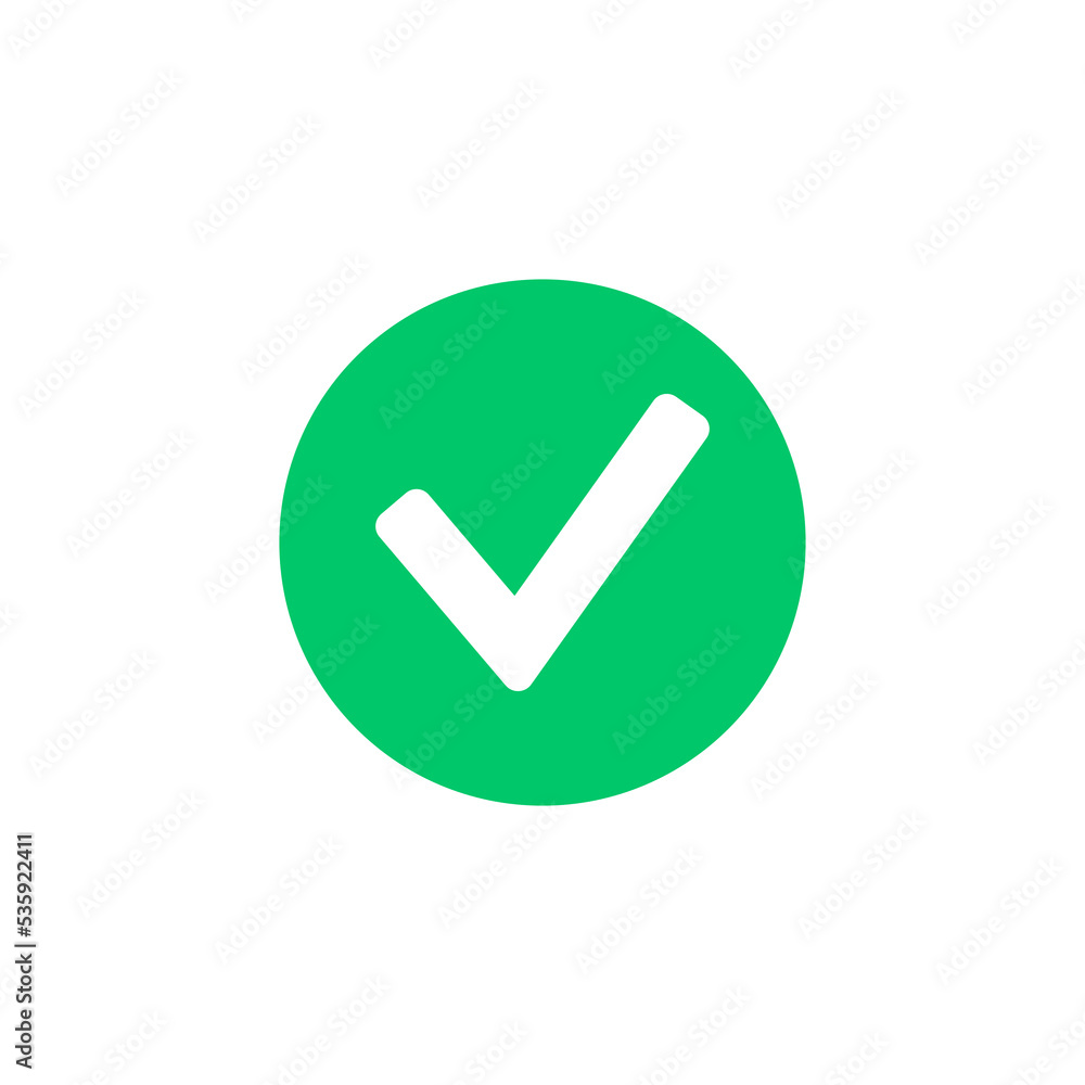 Check mark icon Stock Vector | Adobe Stock