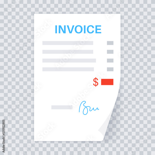 Invoice document form