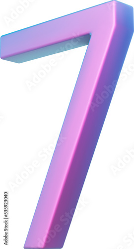 3d neon isometric pink number. Futuristic neon count down illustration, digital design for web e-commerce sales promotion, abstract zero 0 symbol typography. Vector isolated on white background