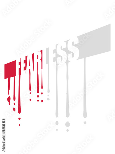 fearless Text Zitat Design 