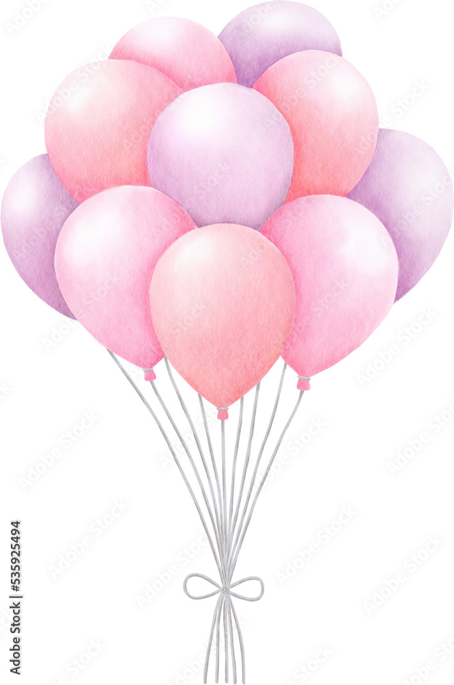 Watercolor balloons Watercolor balloons
