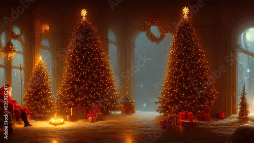 New Year's winter garden wi...