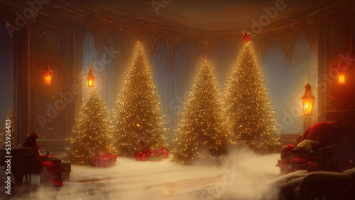 New Year's winter garden wi...