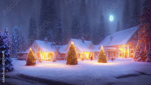 New Year's winter garden wi...