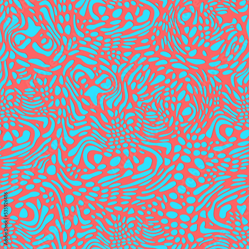 Spotted seamless pattern. Freeform organic shapes. Stylish structure of natural spots. Decorative ornament. Fashion print, fabric texture.