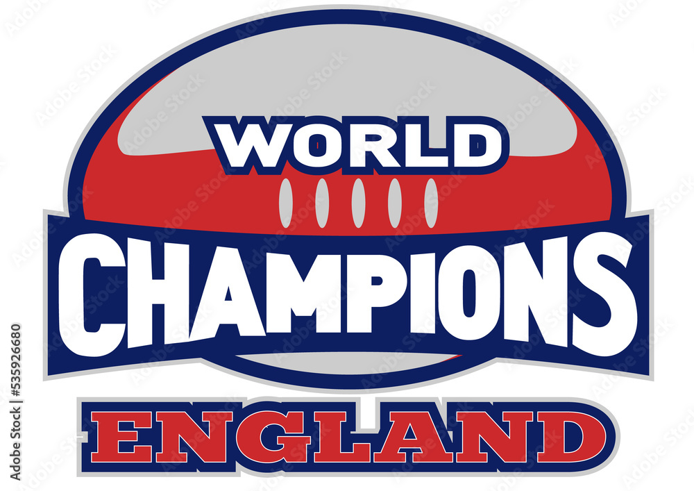 rugby ball world champions England