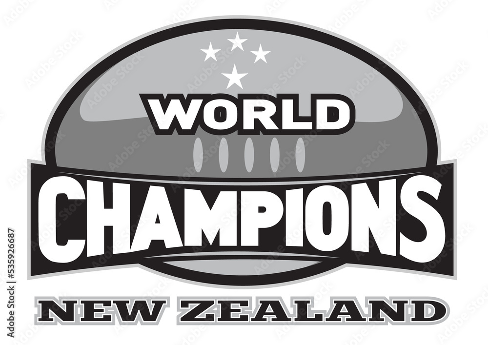 rugby ball world champions New Zealand