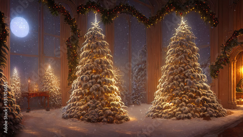 New Year's winter garden wi...