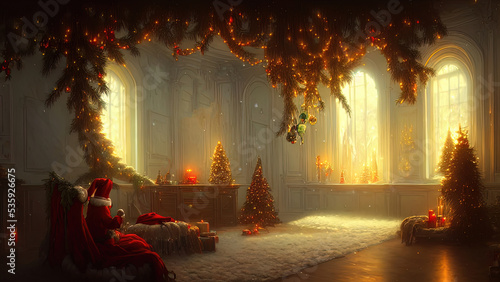 New Year's winter garden wi...