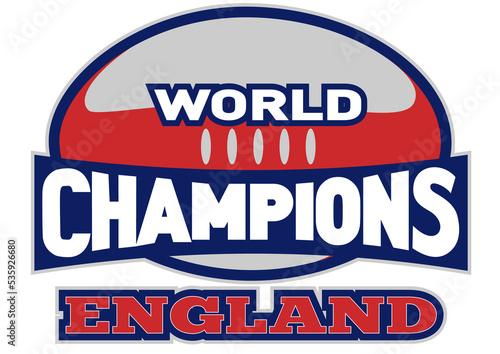 rugby ball world champions England