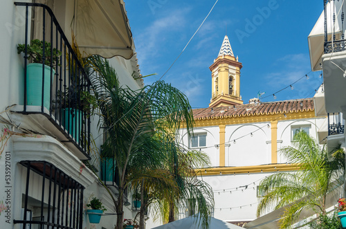 Church in the old town of Estepona, southern Spain